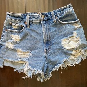 Abercrombie denim shorts high rise